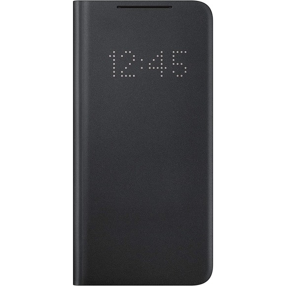 Samsung Galaxy S21 Case, LED Wallet Cover - Black (US Version) - Picture 1 of 3
